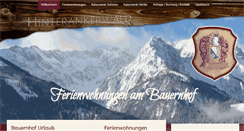 Desktop Screenshot of bauernhof-ferien-walchsee.com